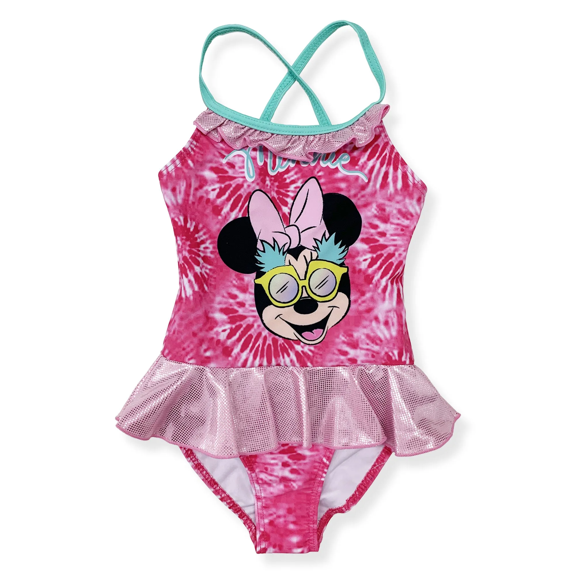 Costume da bagno bambina Disney Minnie Mouse un pezzo costume mare intero 6162