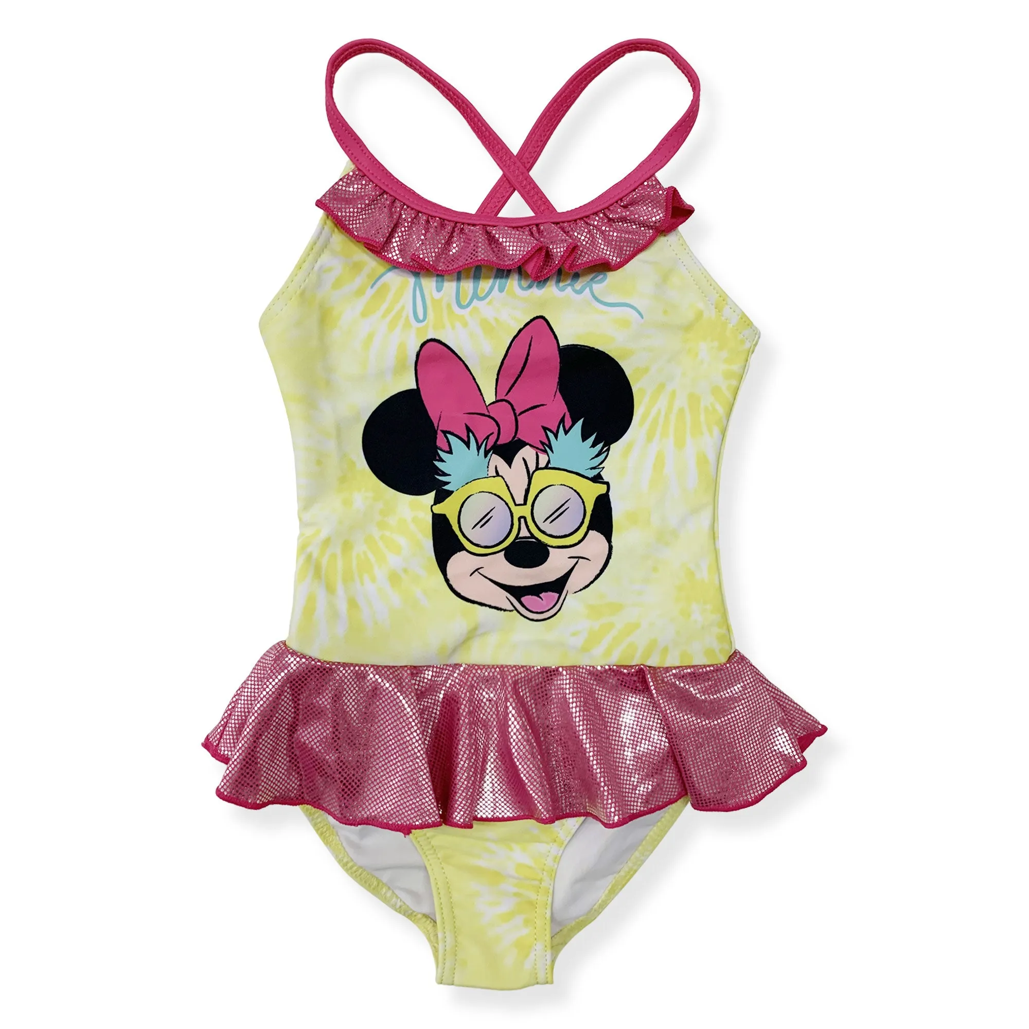 Costume da bagno bambina Disney Minnie Mouse un pezzo costume mare intero 6162