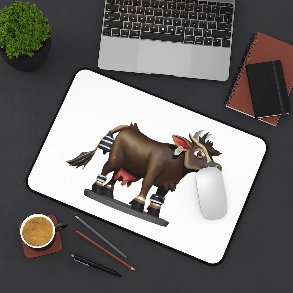 Dark Brown Cow Desk Mat