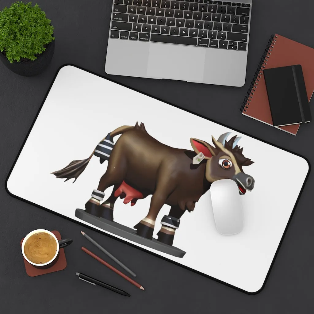 Dark Brown Cow Desk Mat