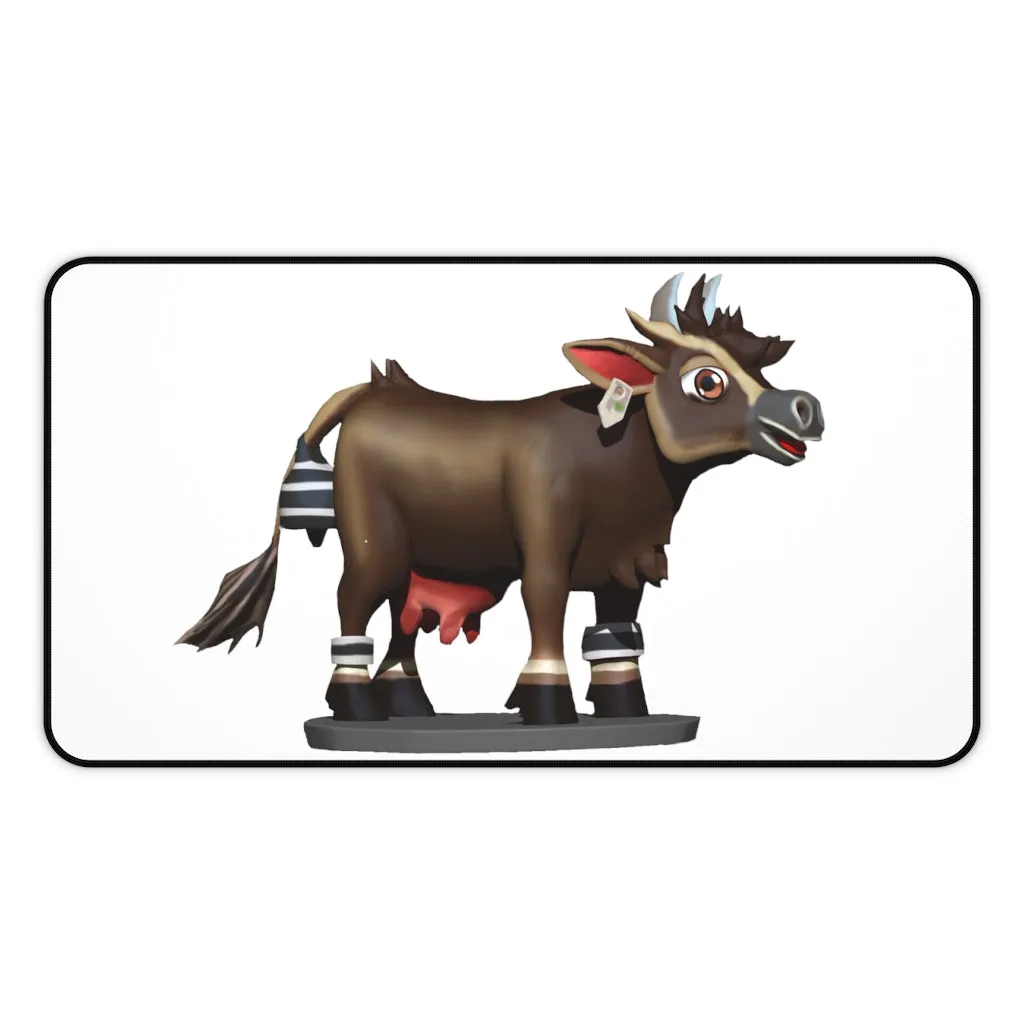 Dark Brown Cow Desk Mat