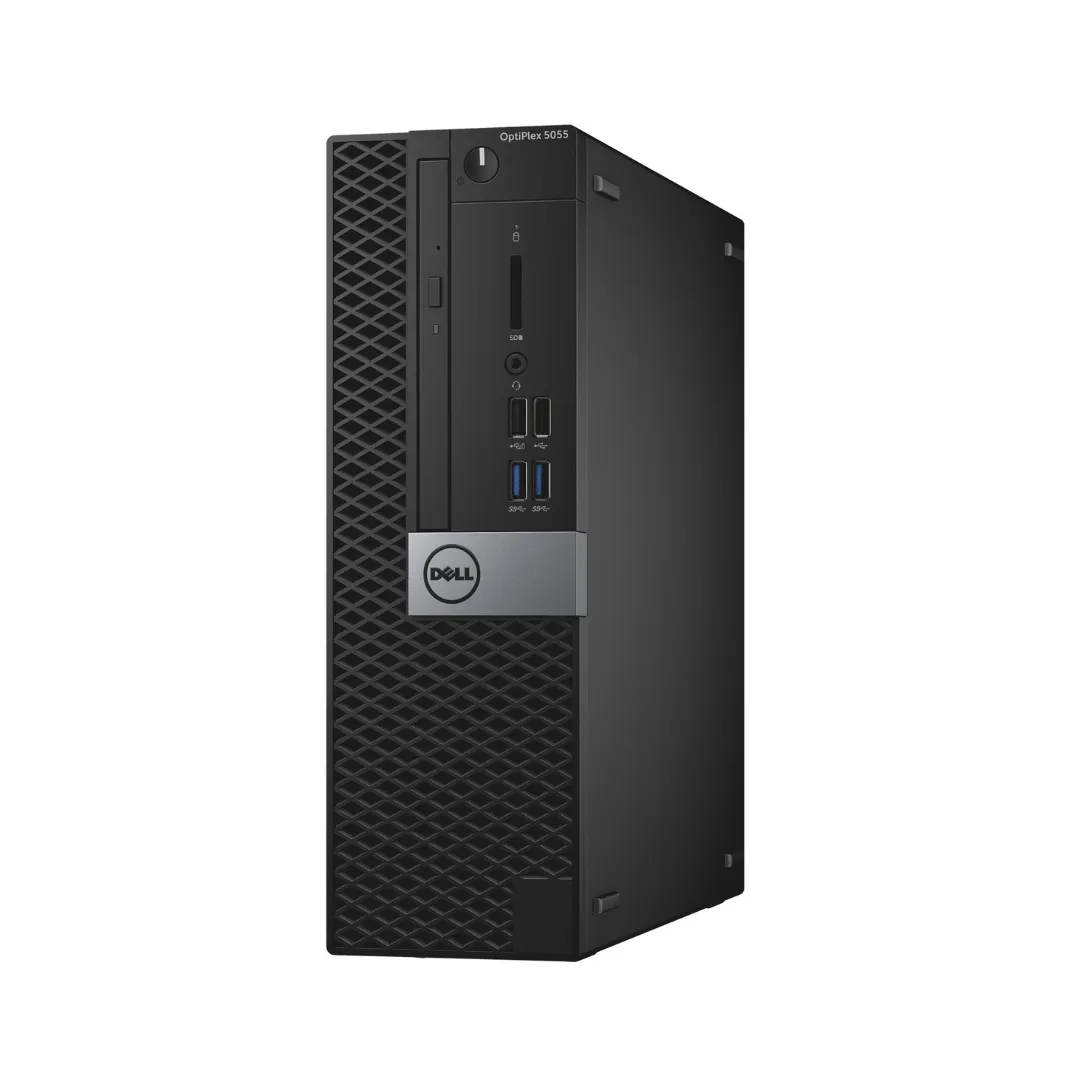 Dell OptiPlex 5055, SFF Desktop, AMD-Ryzen 3 2200G, 3.5GHz, 8GB RAM, 256GB SSD, Windows 10 Pro - Grade A Refurbished