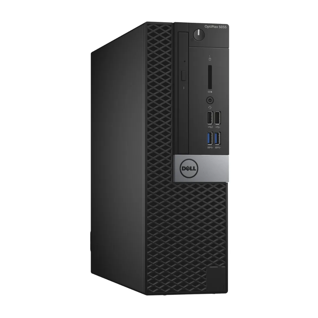 Dell OptiPlex 5055, SFF Desktop, AMD-Ryzen 3 2200G, 3.5GHz, 8GB RAM, 256GB SSD, Windows 10 Pro - Grade A Refurbished