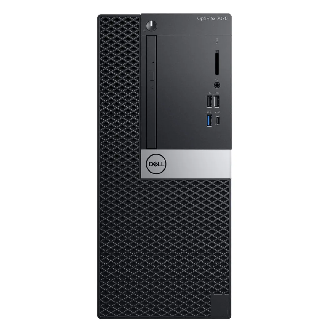 Dell OptiPlex 7070, Mini Tower Desktop, Intel Core i7-9700, 3.0GHz, 64GB RAM, 1TB NVMe, NVIDIA GT730, Windows 11 Pro - Grade A Refurbished