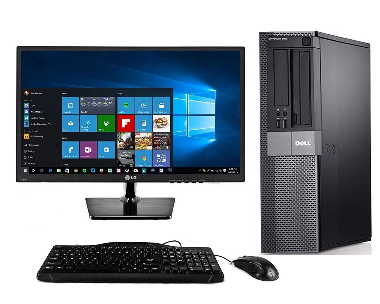 Dell Optiplex 990 Desktop   22 Inch Dell Monitor~Windows 10 64 Bit ~ Keyboard~Mouse~WiFi Refurbished