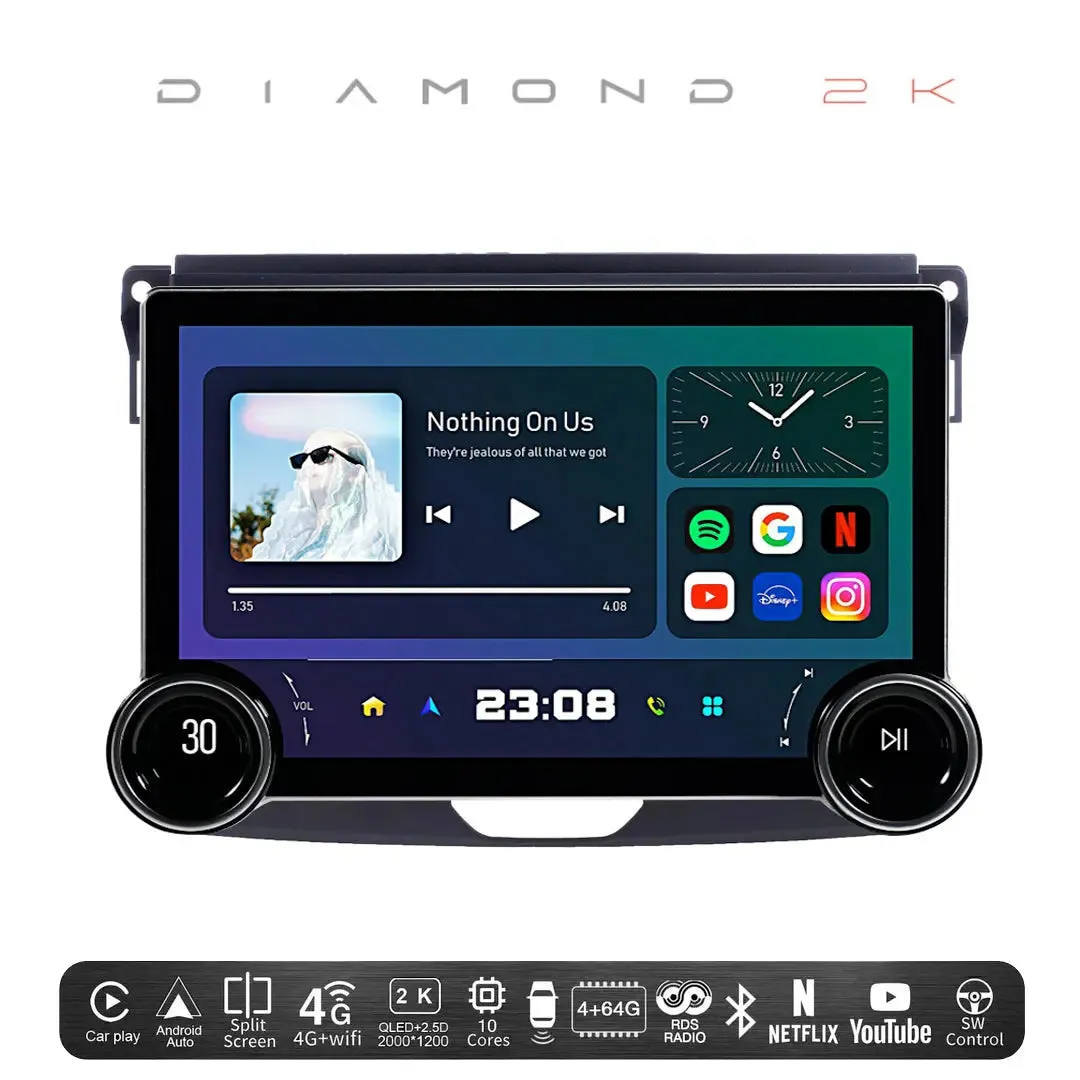 Diamond 2K - 11.5 Inch Dual Knob Android Multimedia Entertainment Unit -  Ford Ranger T7 (15-21)