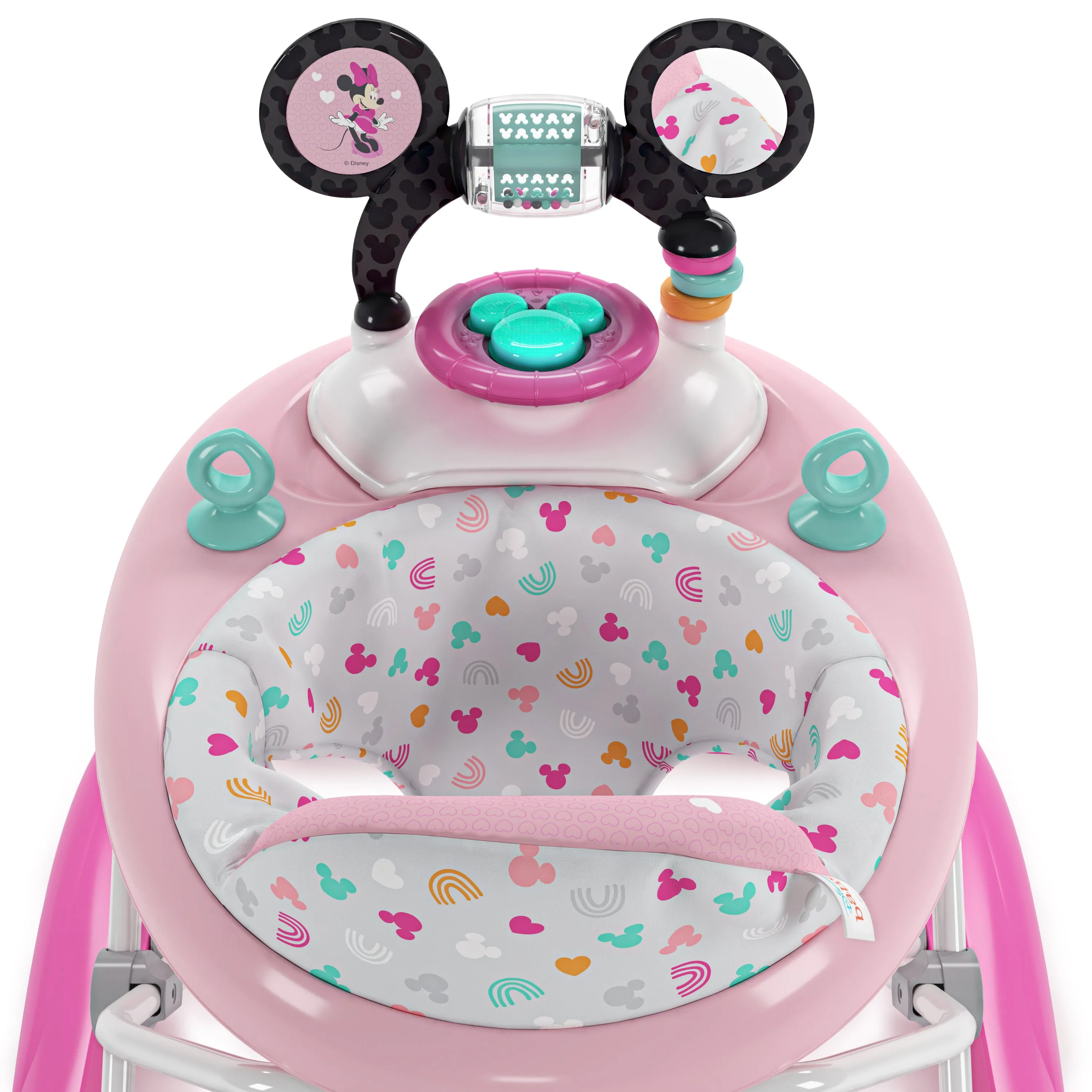 Disney Baby MINNIE MOUSE Tiny Trek Walker, Forever Besties, 2-in-1 Walker by Bright Starts