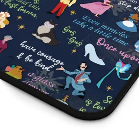 Disney Cinderella Desk Game Mat Disneyland Magic Kingdom World Gift Parks Room Card Computer Trading Movie Quotes Princess Mice Slipper