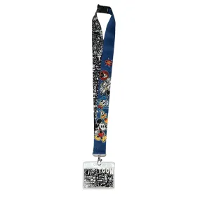 Disney Mickey Mouse  & Gang Deluxe Lanyard With Card Holder