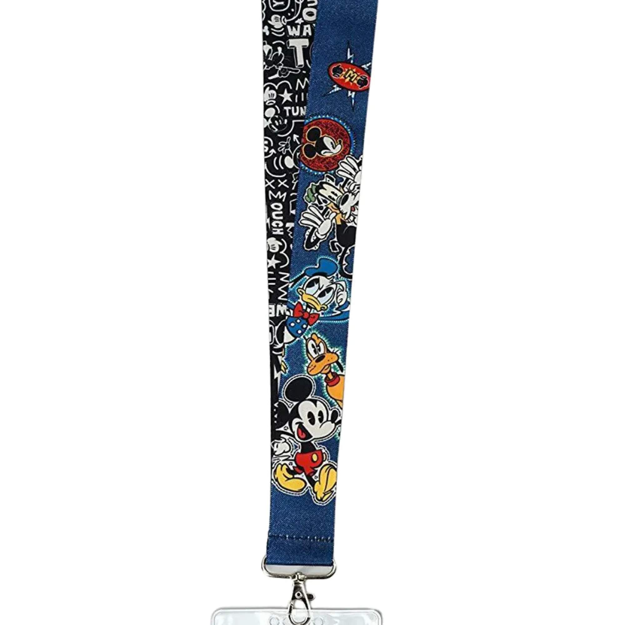 Disney Mickey Mouse  & Gang Deluxe Lanyard With Card Holder