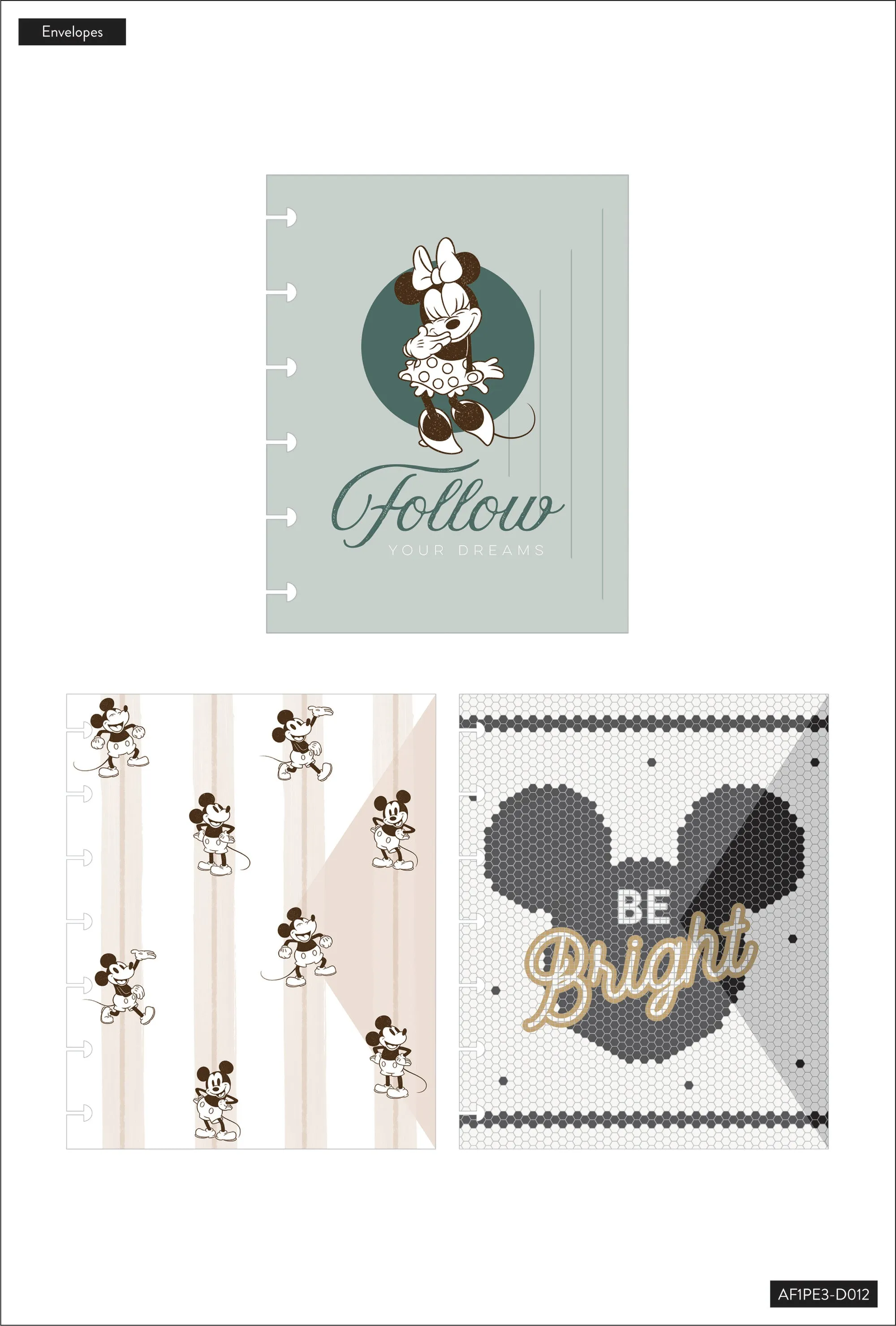 Disney© Mickey Mouse & Minnie Mouse Farmhouse Envelopes - 3 Pack