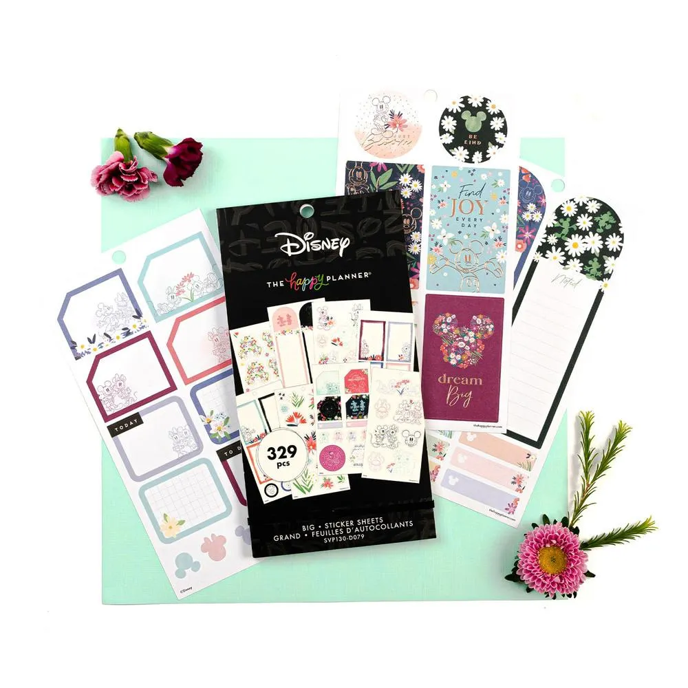 Disney © Mickey Mouse & Minnie Mouse Floral Value Pack Stickers - Big