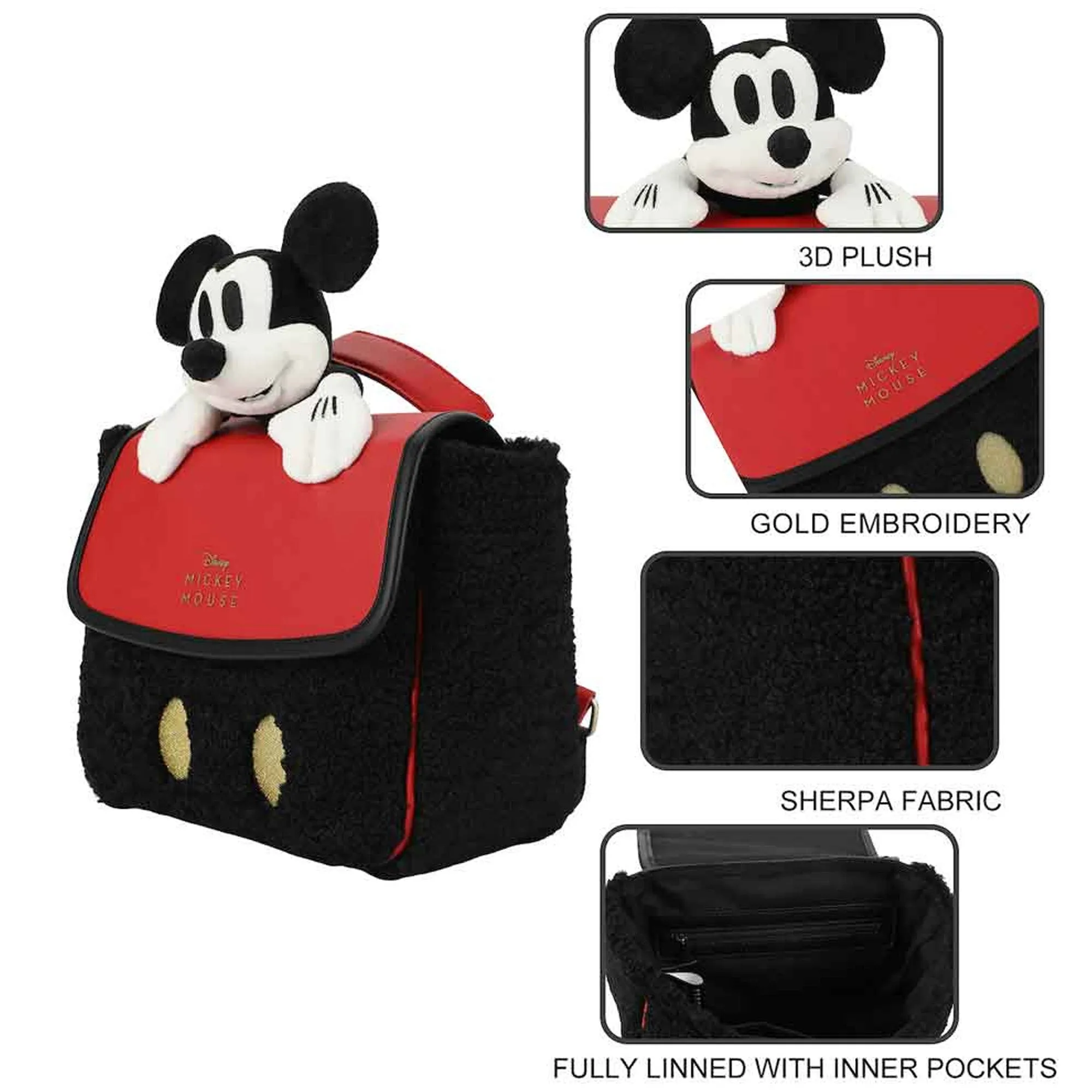 Disney Mickey Mouse Peek-A-Boo Convertible Mini Backpack