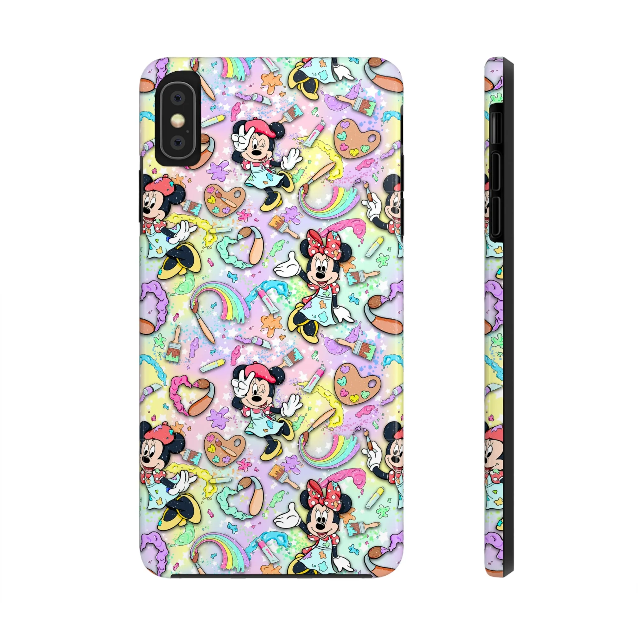 Disney Minnie Paint Inspired Phone Case Gift Inspired Fan Art Iphone Quotes Disneyland Magic Kingdom World Show Mouse Art Creative Festival