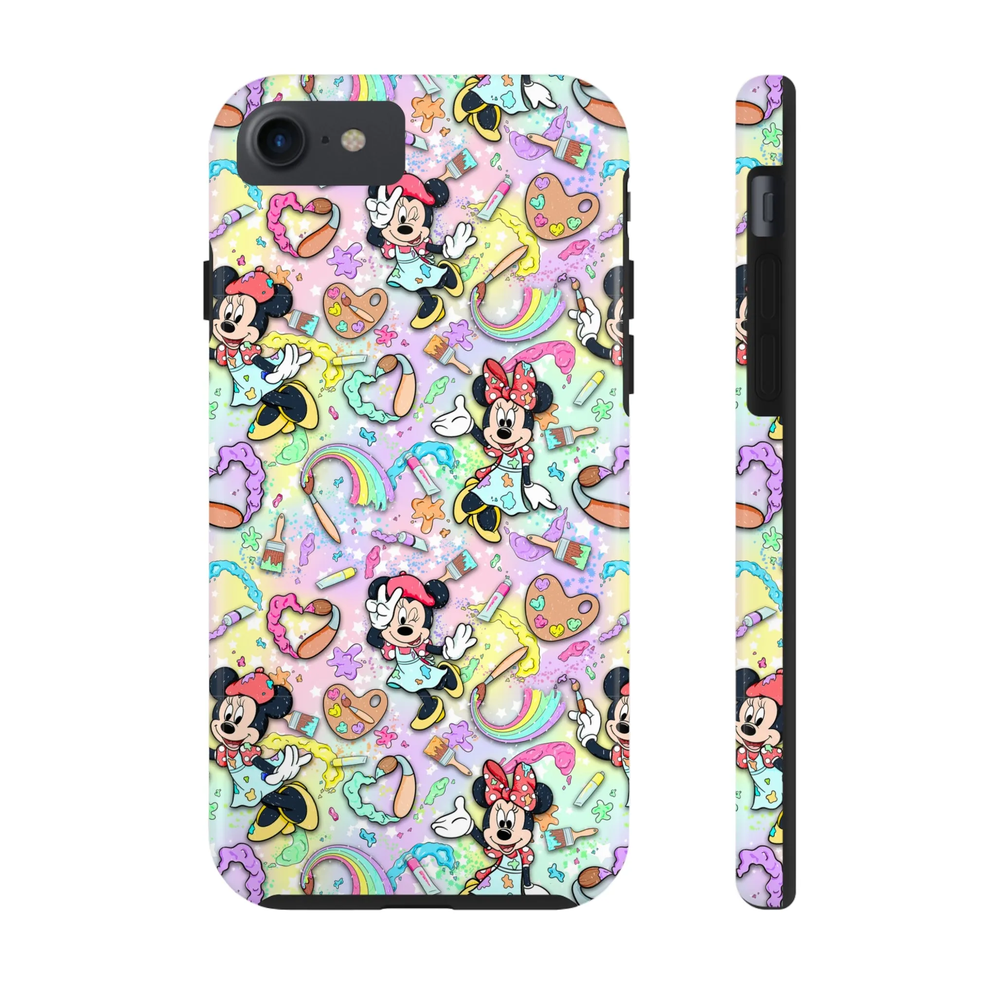 Disney Minnie Paint Inspired Phone Case Gift Inspired Fan Art Iphone Quotes Disneyland Magic Kingdom World Show Mouse Art Creative Festival