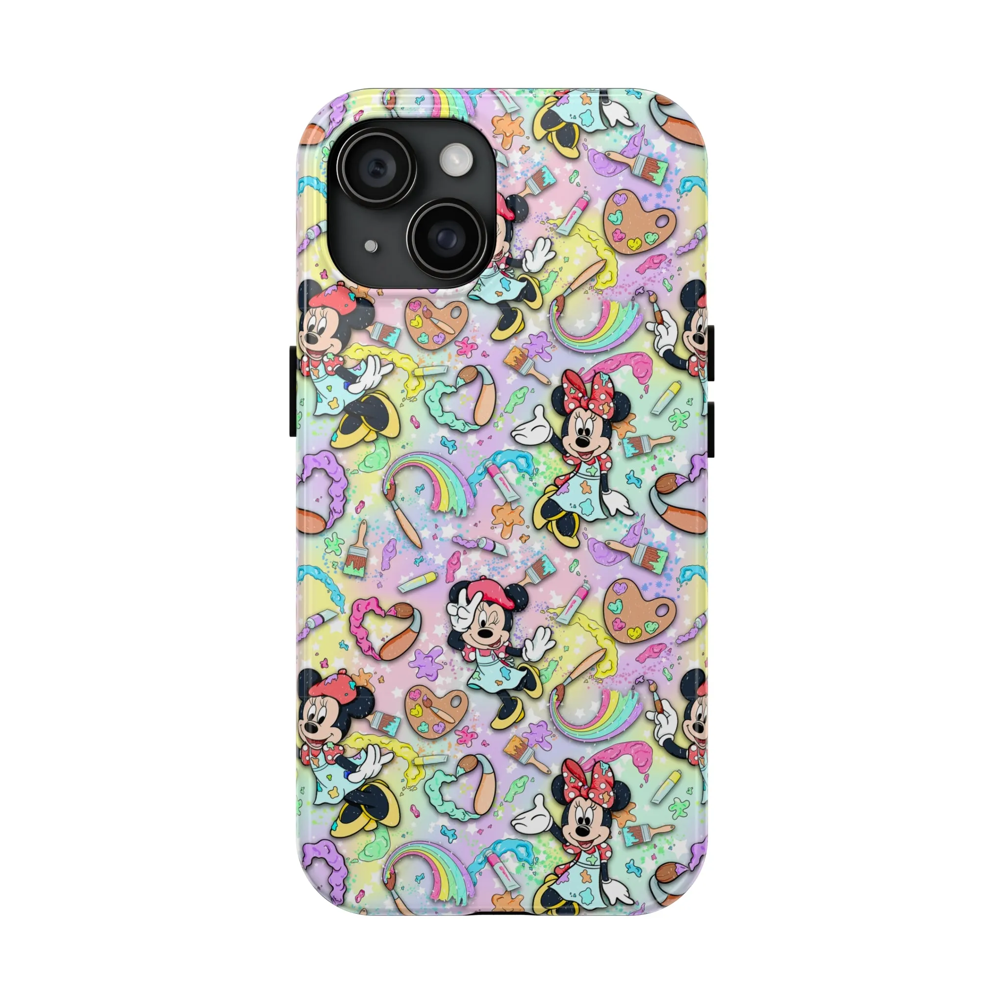 Disney Minnie Paint Inspired Phone Case Gift Inspired Fan Art Iphone Quotes Disneyland Magic Kingdom World Show Mouse Art Creative Festival