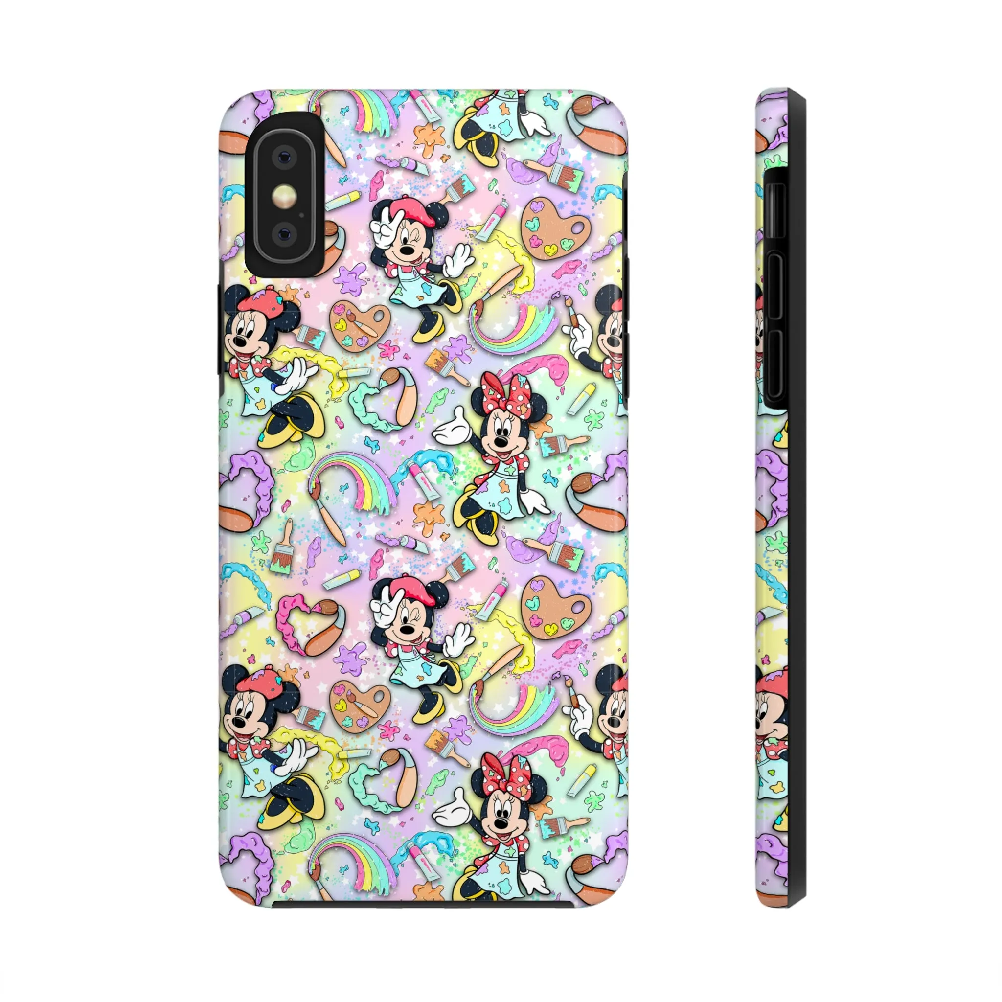 Disney Minnie Paint Inspired Phone Case Gift Inspired Fan Art Iphone Quotes Disneyland Magic Kingdom World Show Mouse Art Creative Festival