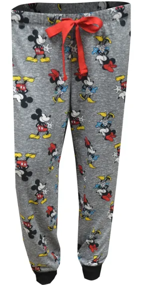 Disney's Classic Mickey and Minnie Jogger Style Lounge Pant