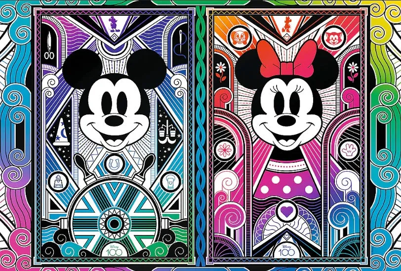 Disney's Mickey & Minnie Mouse - Wood Craft 500  1 Piece Wooden Puzzle