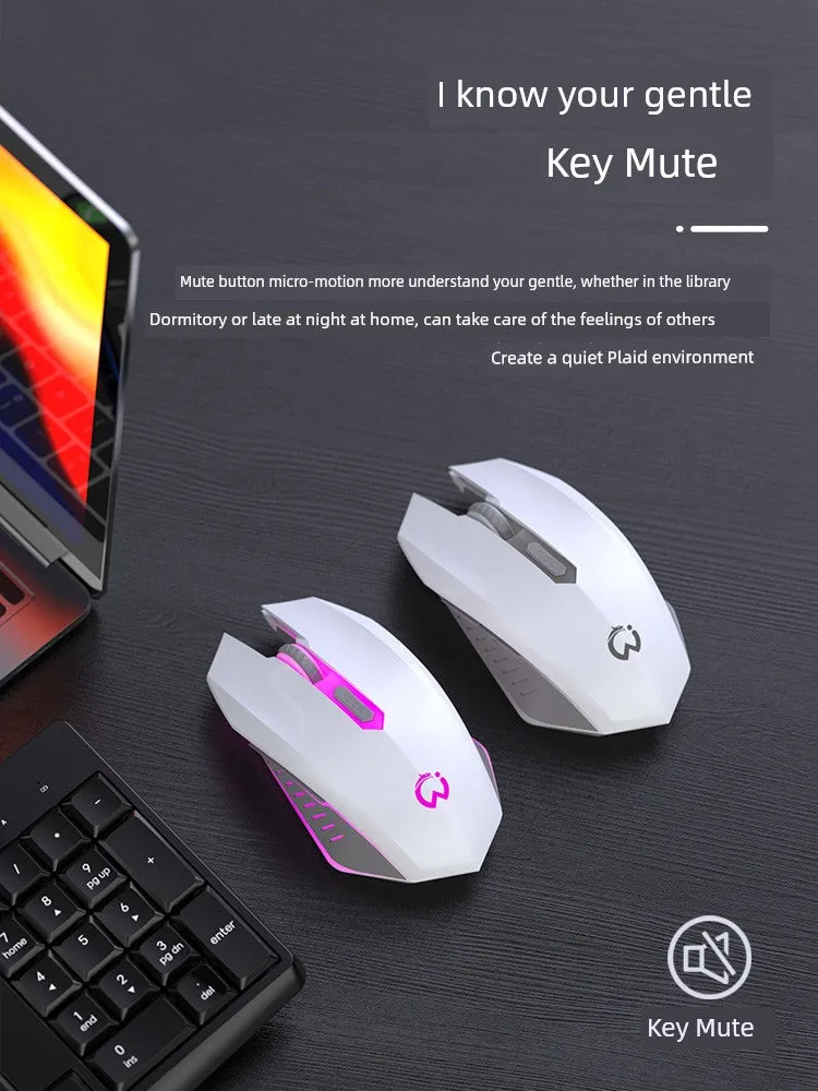 E-Sports Games Luminous Girl Bluetooth Wireless Mouse