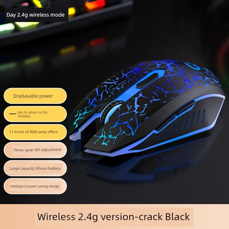 E-Sports Games Luminous Girl Bluetooth Wireless Mouse