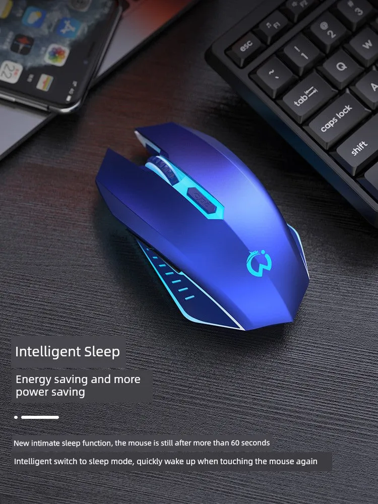 E-Sports Games Luminous Girl Bluetooth Wireless Mouse