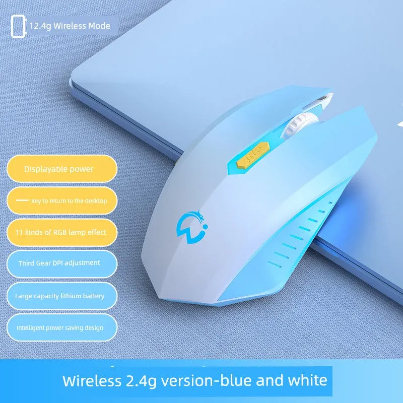 E-Sports Games Luminous Girl Bluetooth Wireless Mouse