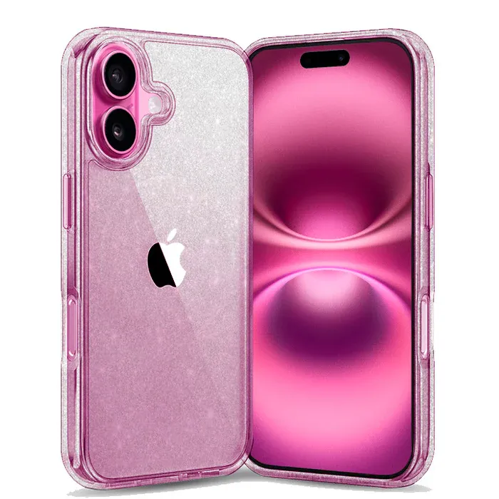 Entronix Apple iPhone 16 Plus Crystal Clear Case - Glitter