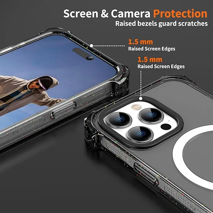 Entronix Apple iPhone 16 Pro [Magnetic-Compatible] Case - Bouncy Bumper,