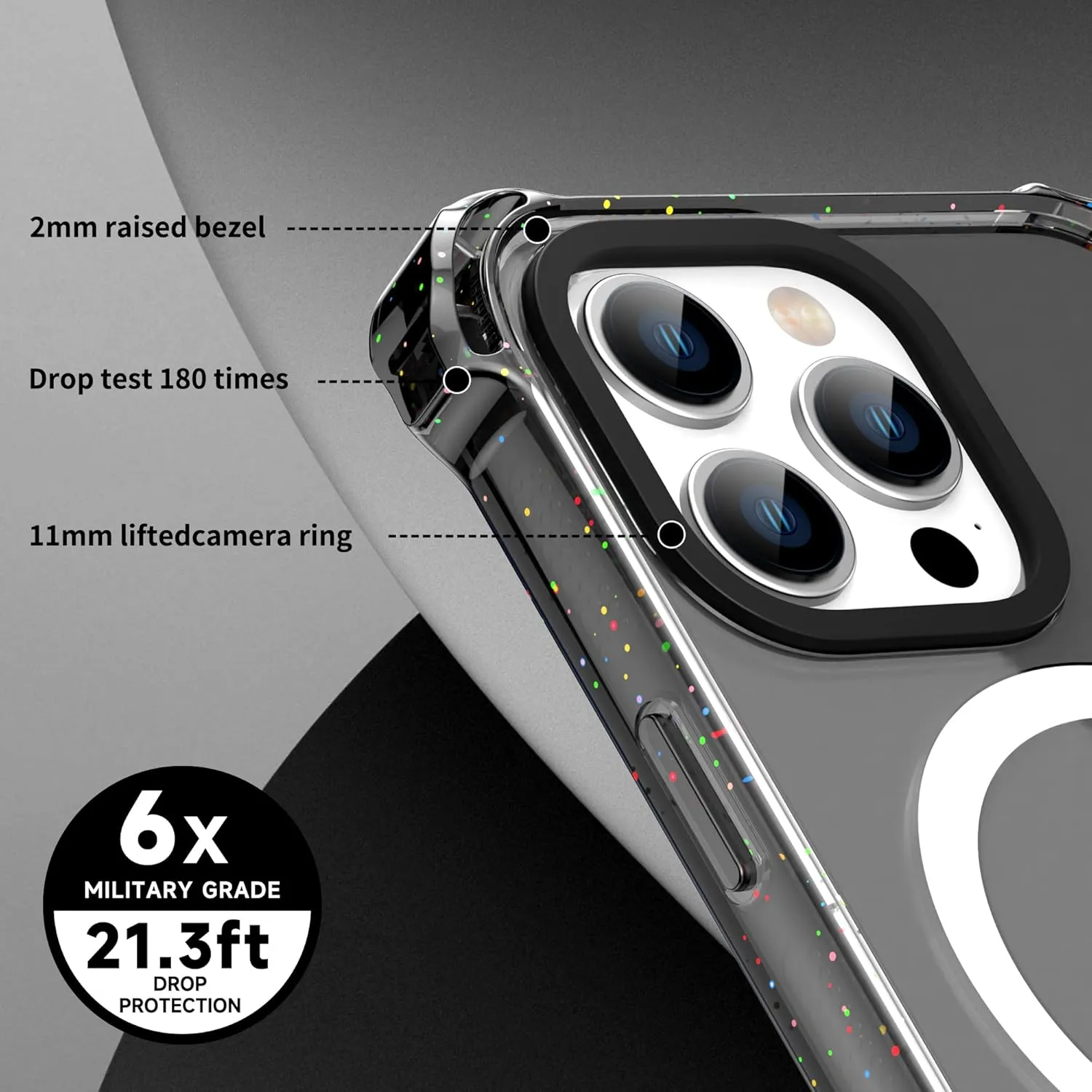 Entronix Apple iPhone 16 Pro [Magnetic-Compatible] Case - Bouncy Bumper,