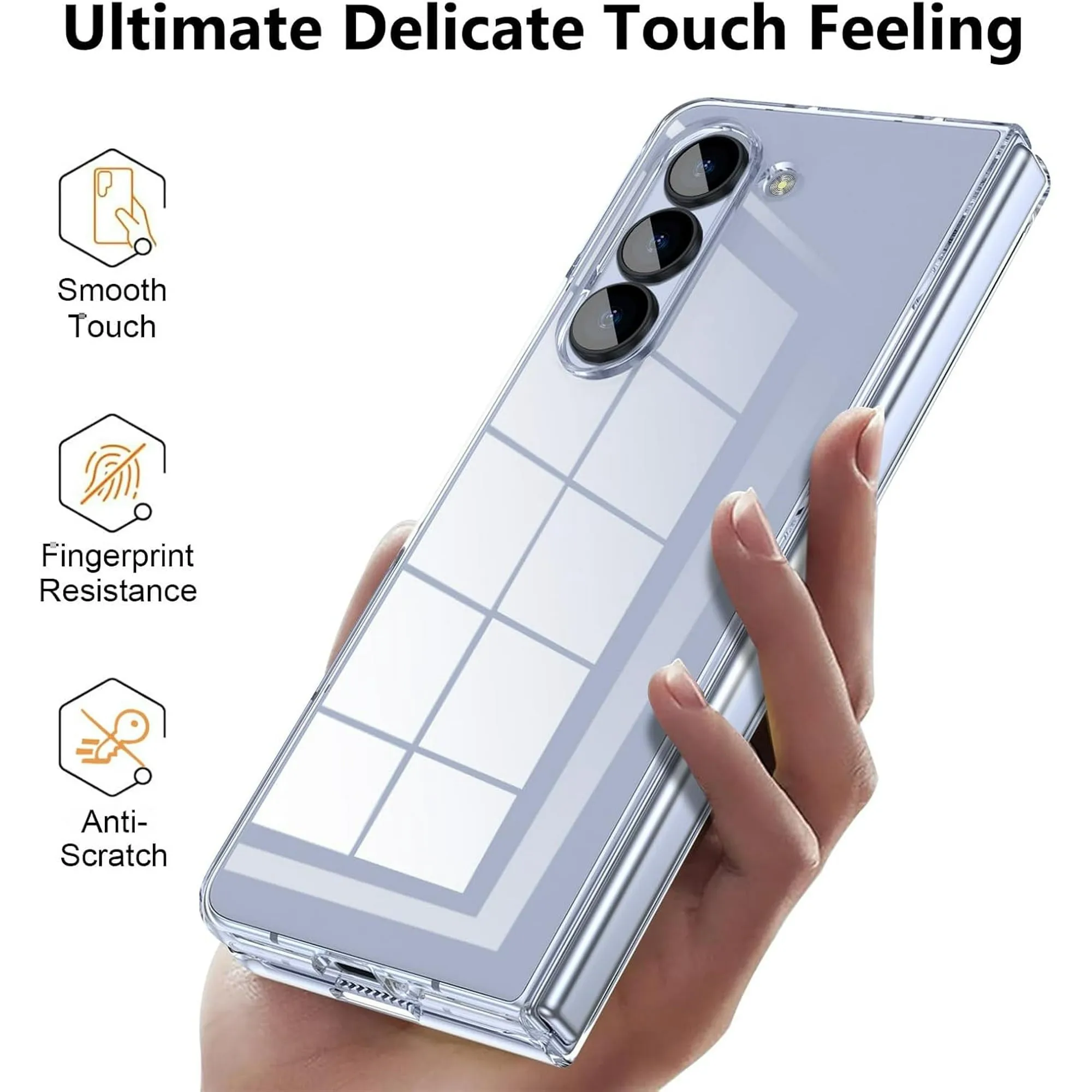 Entronix Samsung Galaxy Z Fold 6 Crystal Clear Case - Slim