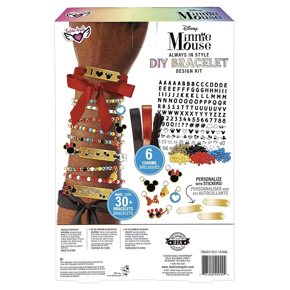 Fashion Angels Minnie Mouse DIY Bracelet Design Kit with 1000  Beads