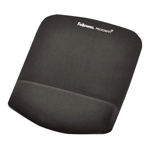 Fellowes Mouse Pad and Wrist Support Plush Touch - Graphite