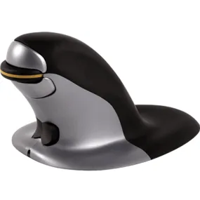 Fellowes Penguin Ambidextrous Vertical Mouse Wireless Large Black/Grey