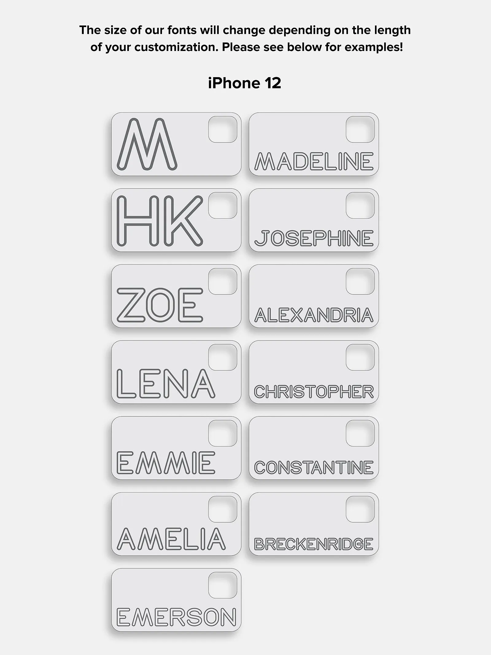 Fine Line Custom iPhone Case - Black/White