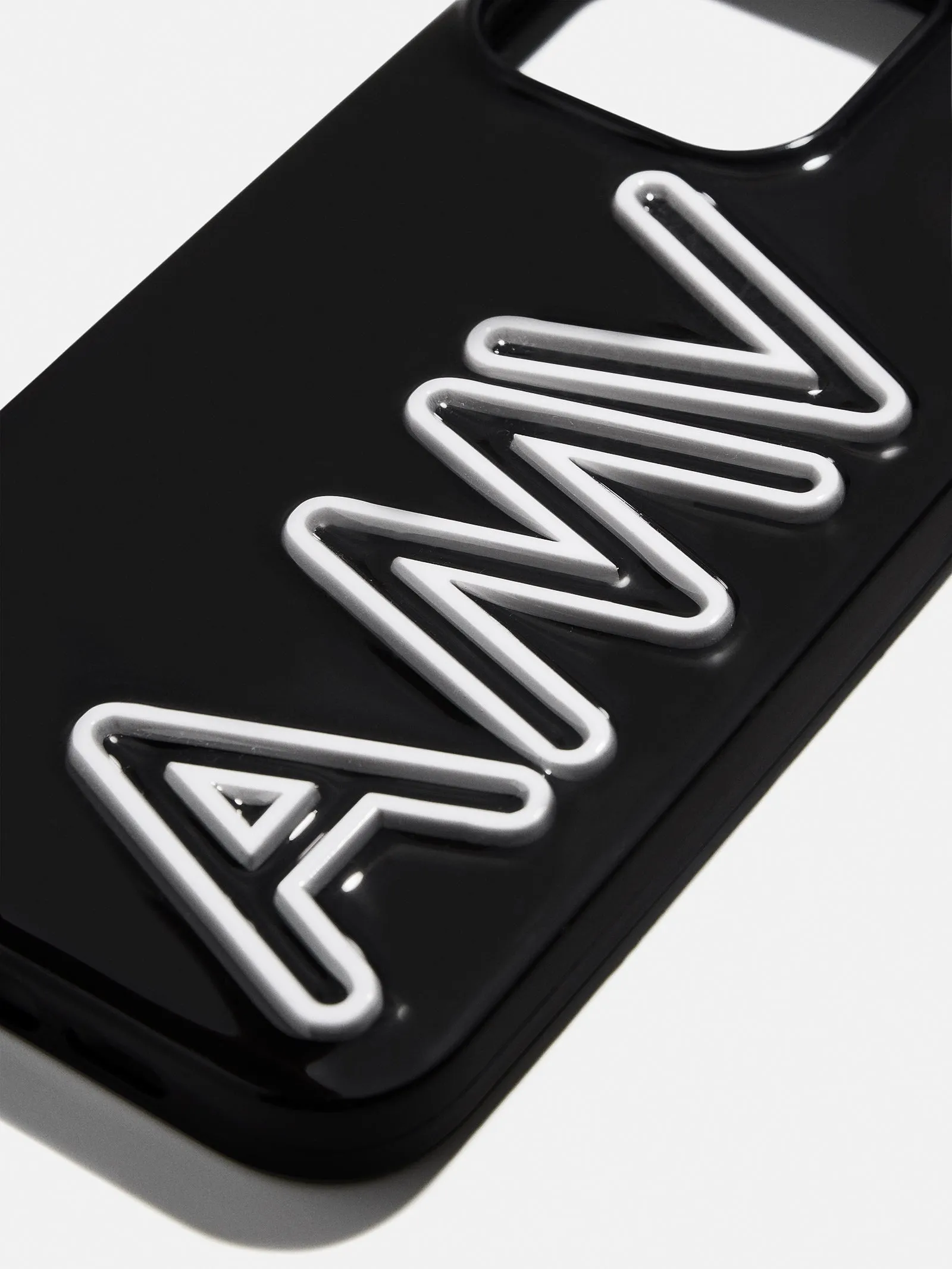 Fine Line Custom iPhone Case - Black/White