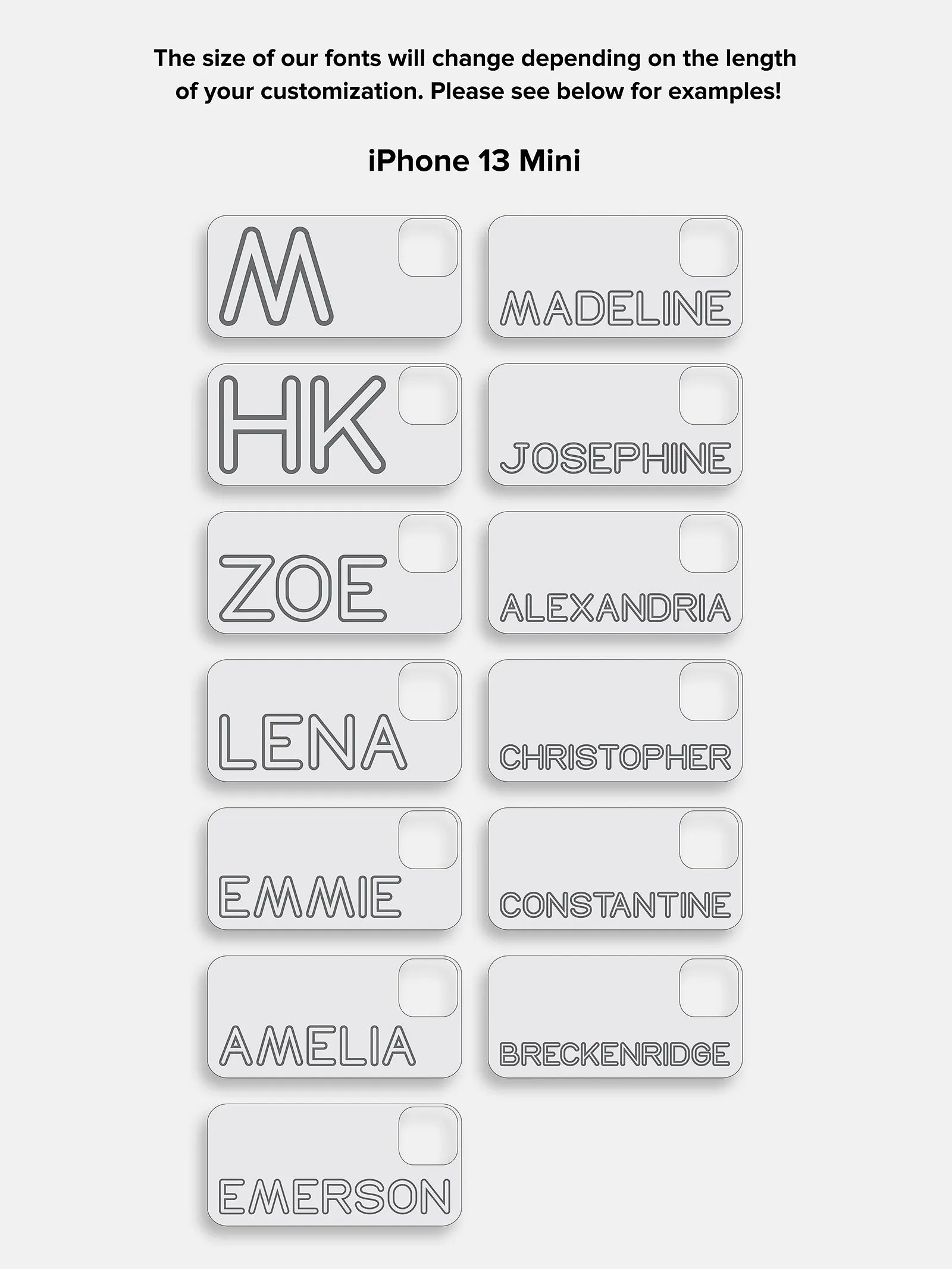 Fine Line Custom iPhone Case - Black/White