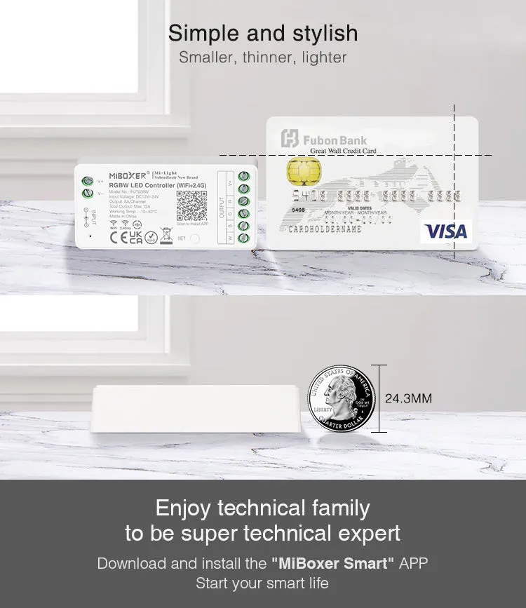 FluxTech ® Wi-Fi Smart RGBW LED Strip Controller