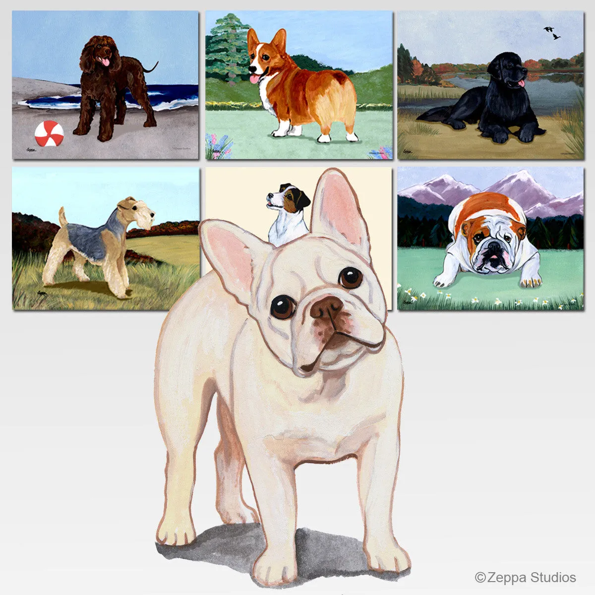 French Bulldog Scenic Mouse Pad