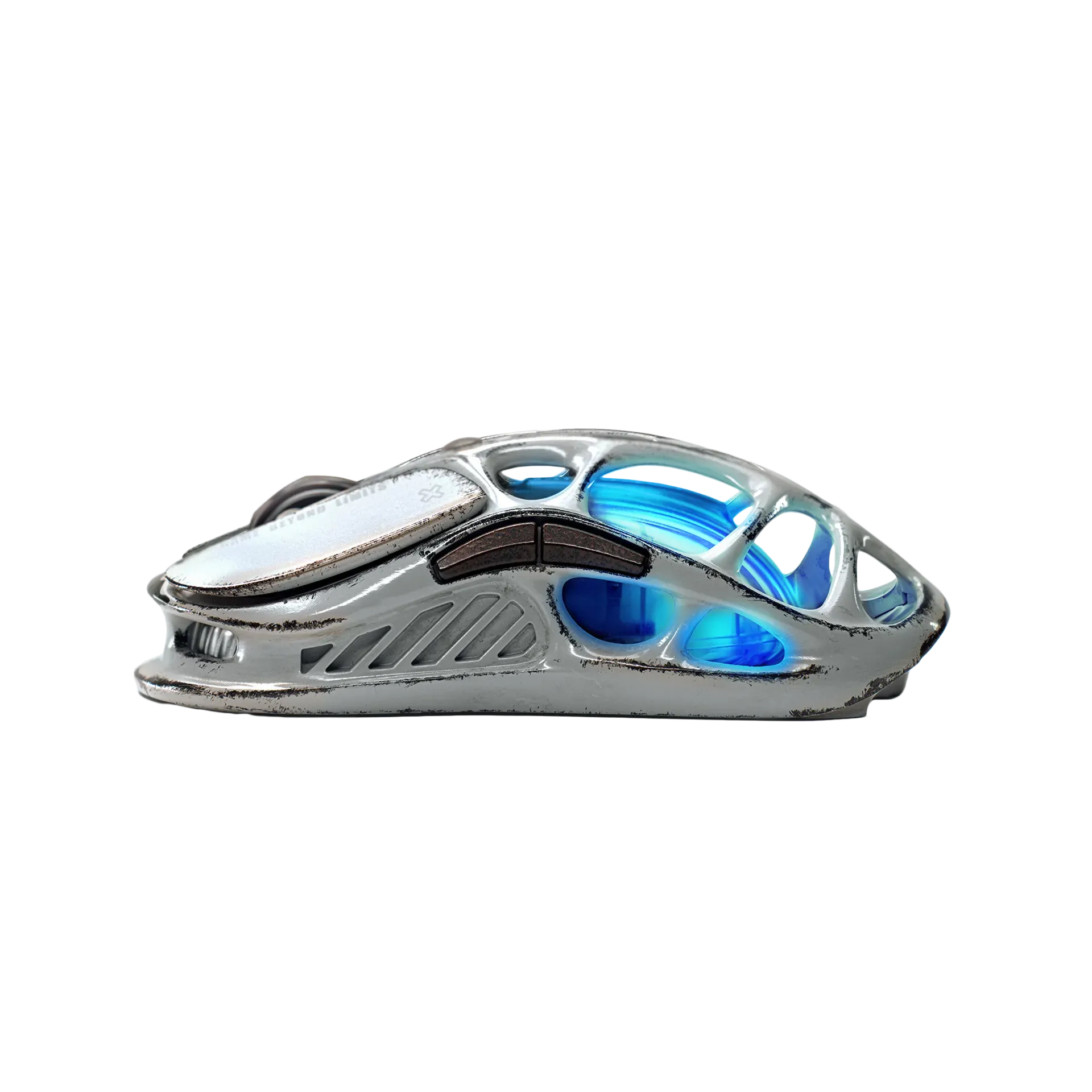 GravaStar Mercury M1 Pro - Wireless Gaming Mouse - Battle Worn Edition - Silver Mist