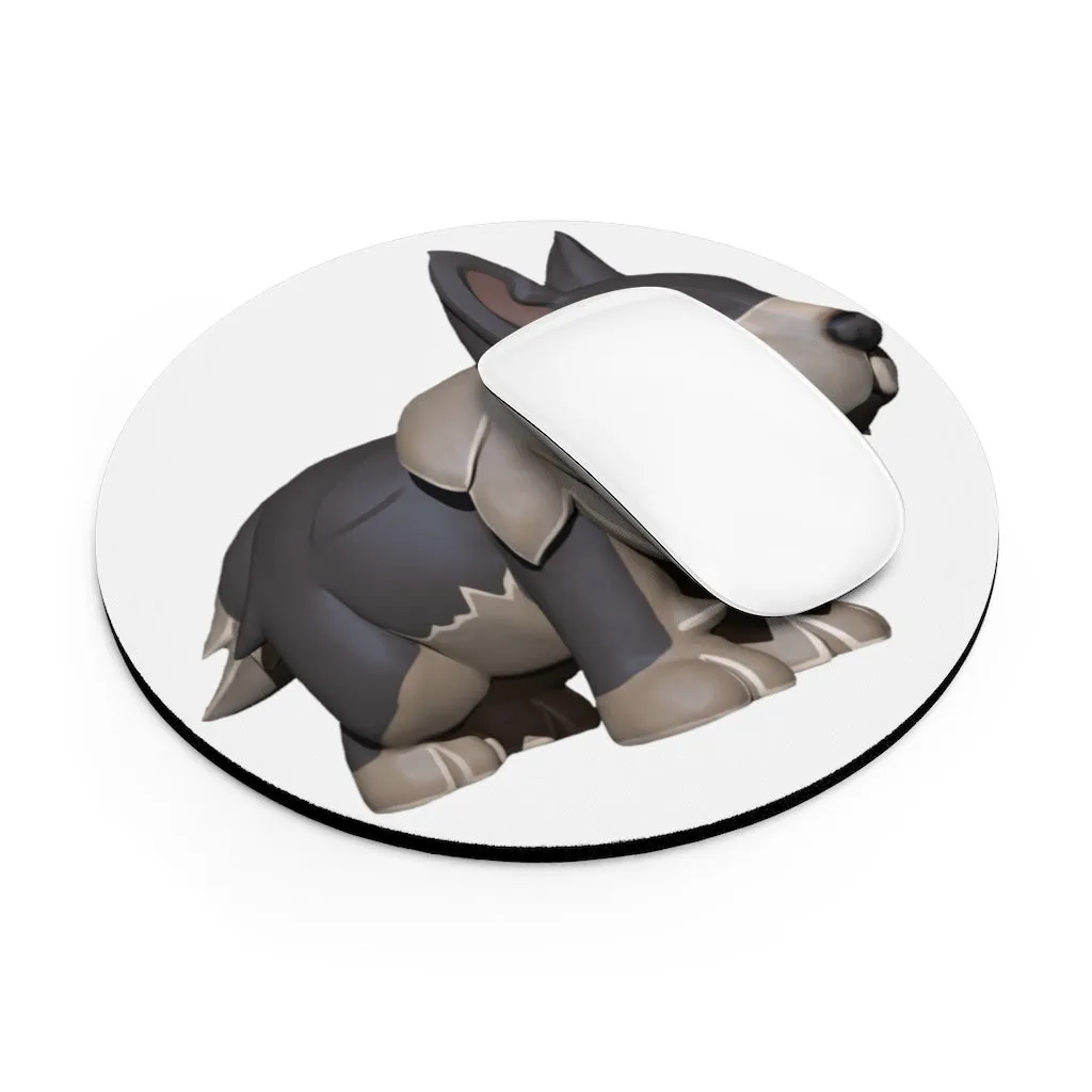 Grey Dog Mouse Pad