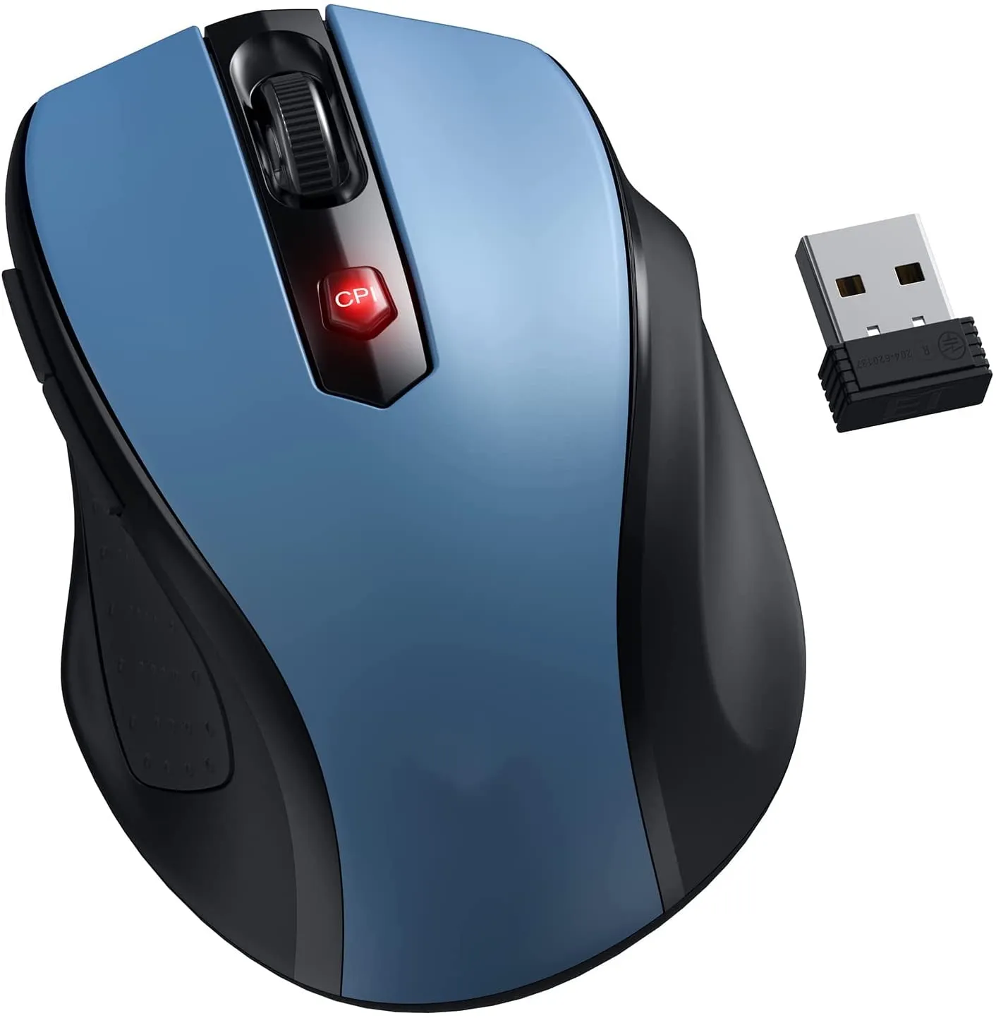 HOTWEEMS D-09 Wireless Mouse for Laptop - Ergonomic Plus Computer USB Cordless Mice