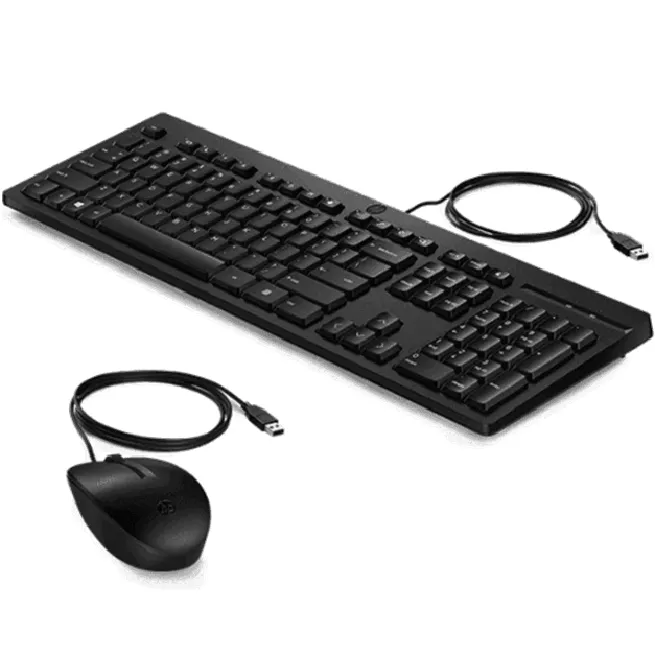 HP 225 Mouse Keyboard Wired Combo Bundle Set Computer