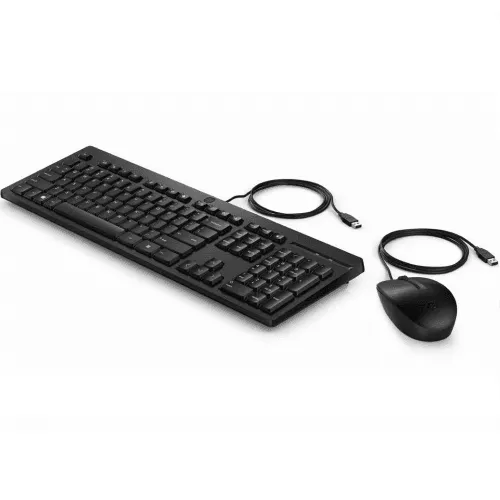 HP 225 Mouse Keyboard Wired Combo Bundle Set Computer