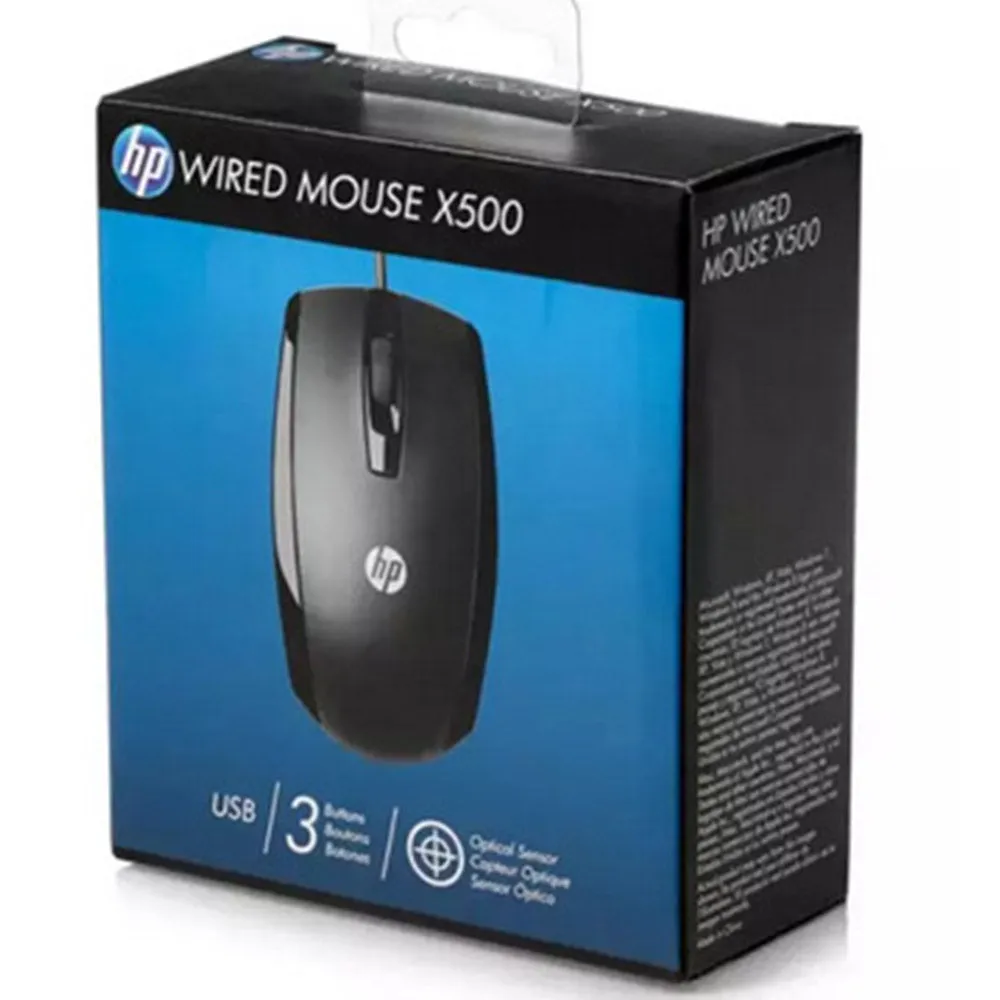 HP X500 Optical Wired USB Mouse