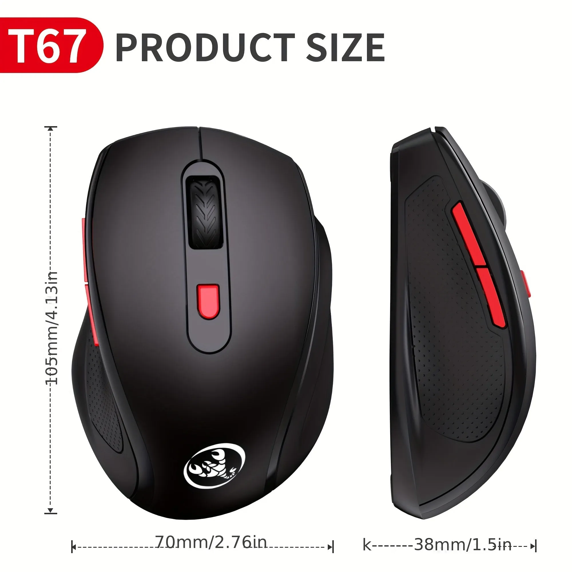 HXSJ T67 Office Wireless Mouse Reliable Performance for Everyday Use