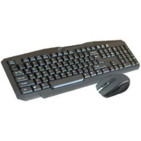 Infapower Full Size Wireless Keyboard & Mouse PC Desktop Set - Black | 211951