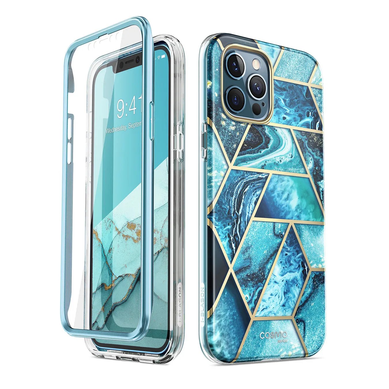 iPhone 12 Pro Max Cosmo Case (open box)- Ocean Blue