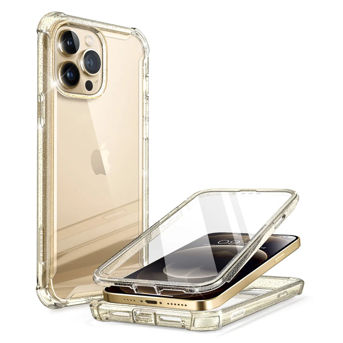 iPhone 13 Pro Max Ares Case - Gold/Glitter