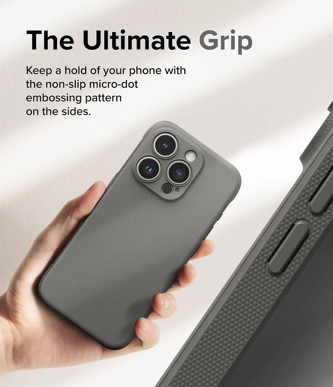 iPhone 15 Pro Case Cover | Onyx Series| Grey